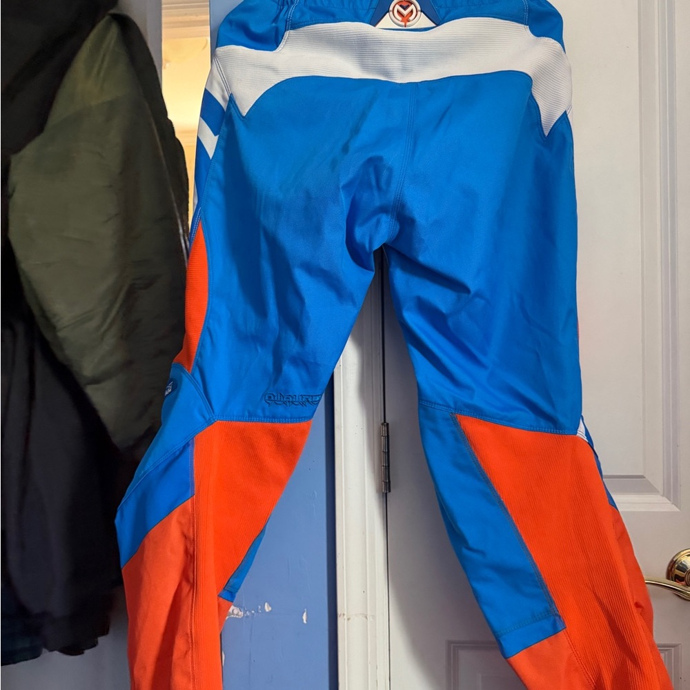 Vibrant Blue and Orange Men's Pants